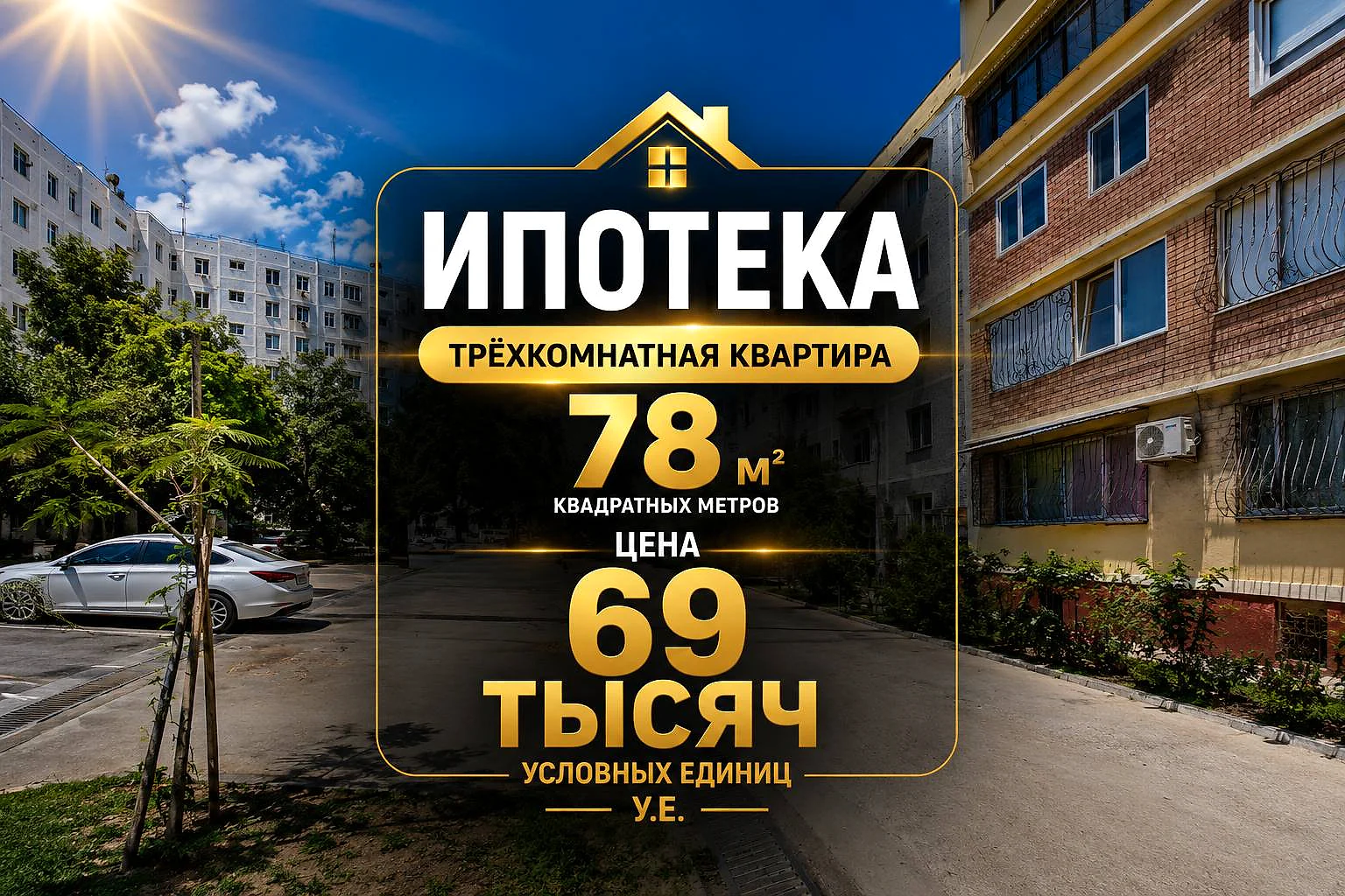 Продажа 3-комнатной квартиры в yashnabad районе, 78 м² — Тузель-2