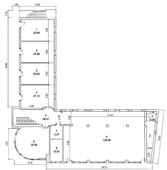 Office for sale in Yunusabad district — 330 m² — 1